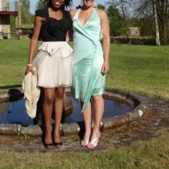 Bebe Green Sugar Dress Fits Small - Picture 11 of 11